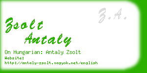 zsolt antaly business card